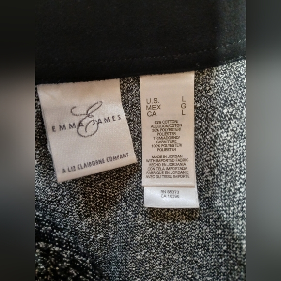 Emma James Blazer Zip Up Jacket Business Casual‎ Office Large - Picture 4 of 4